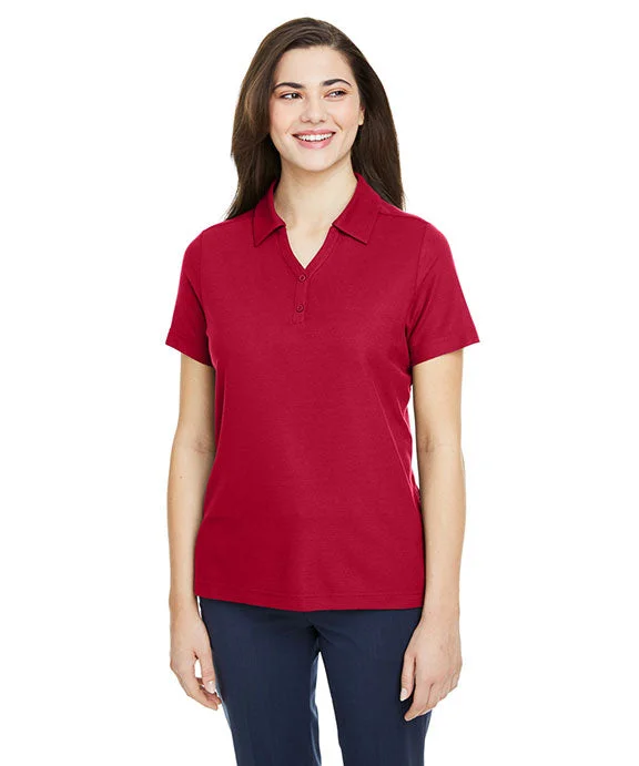 CE112W - Core 365 Ladies Fusion ChromaSoft™ Pique Polo Shirt | Classic Red