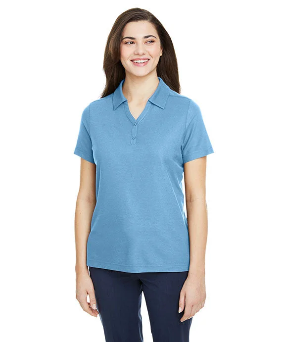 CE112W - Core 365 Ladies Fusion ChromaSoft™ Pique Polo Shirt | Columbia Blue