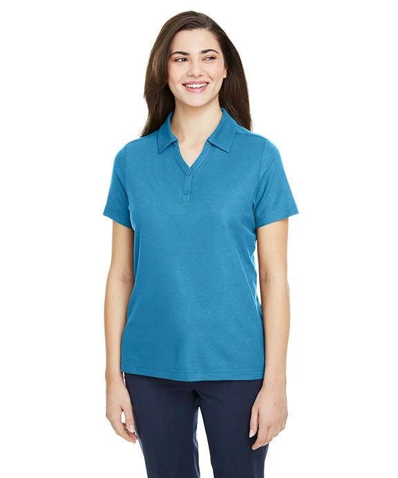 CE112W - Core 365 Ladies Fusion ChromaSoft™ Pique Polo Shirt | Electric Blue