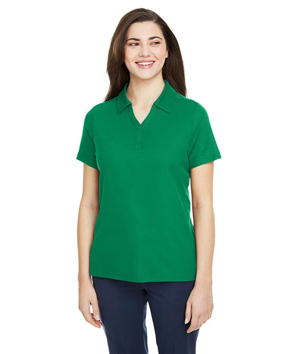 CE112W - Core 365 Ladies Fusion ChromaSoft™ Pique Polo Shirt | Kelly Green