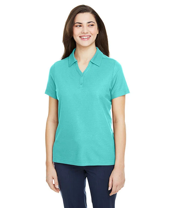 CE112W - Core 365 Ladies Fusion ChromaSoft™ Pique Polo Shirt | Sea Glass