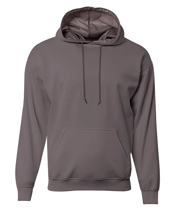 N4279 - A4 Mens Sprint Tech Fleece Hooded Sweatshirt | Graphite