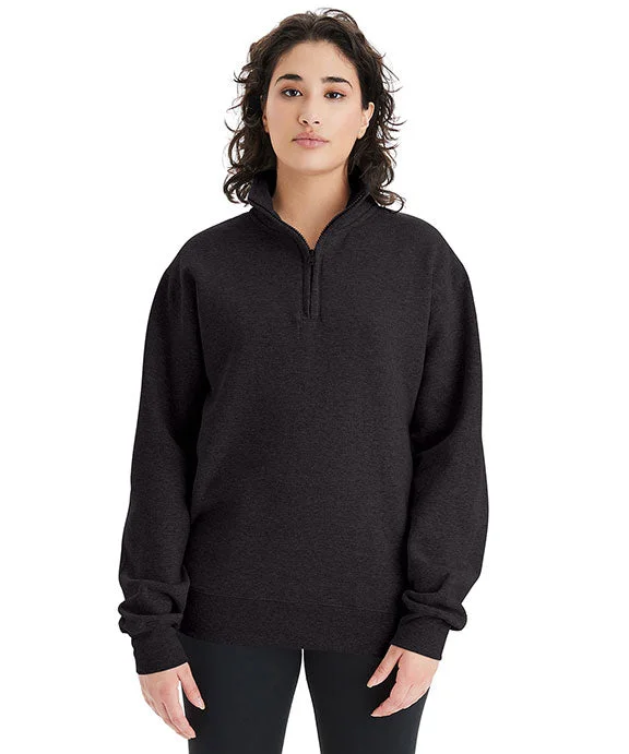 S450 - Champion Unisex Powerblend Quarter-Zip Pullover Sweatshirt | Black