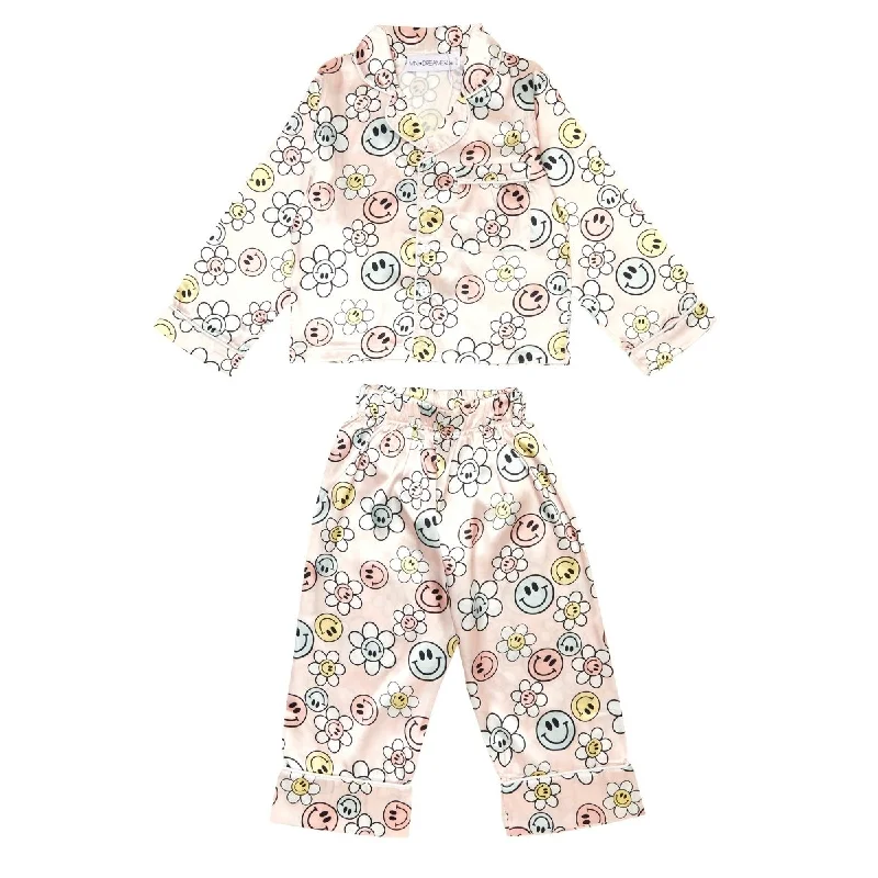 SUNNY SMILEY FACE DAISY TWO PIECE SET