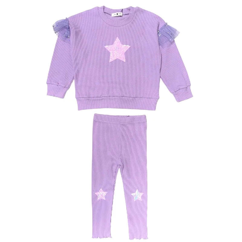 STAR SWEATSHIRT AND LEGGINGS SET