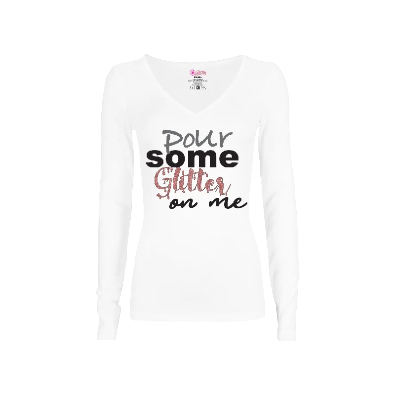 Pour Some Glitter on Me Long-Sleeve T-Shirt