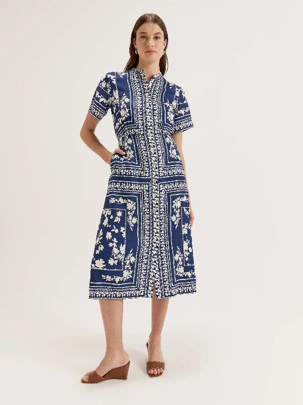 Riviera Scarf Shirtdress