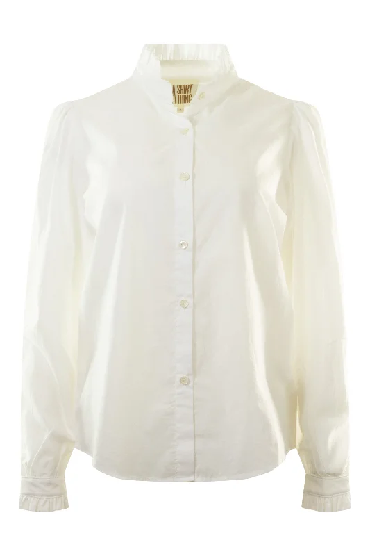 A Shirt Thing Peggy Blouse in White