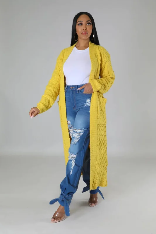 Izzy Cardigan - Yellow