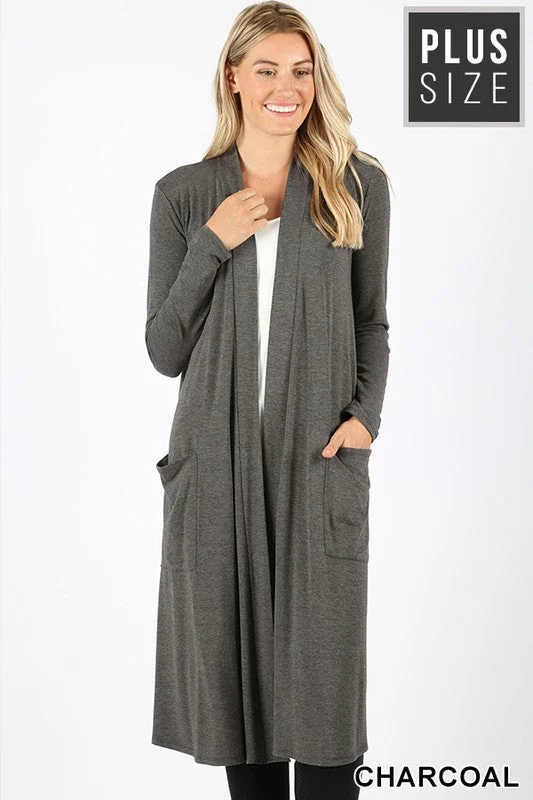 Open Cardigan Plus Size