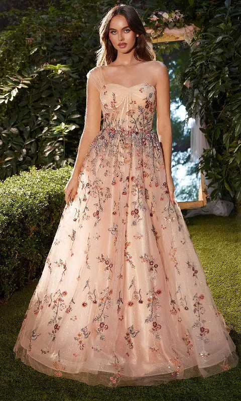 Andrea and Leo A1289 - Floral Embroidered Evening Dress