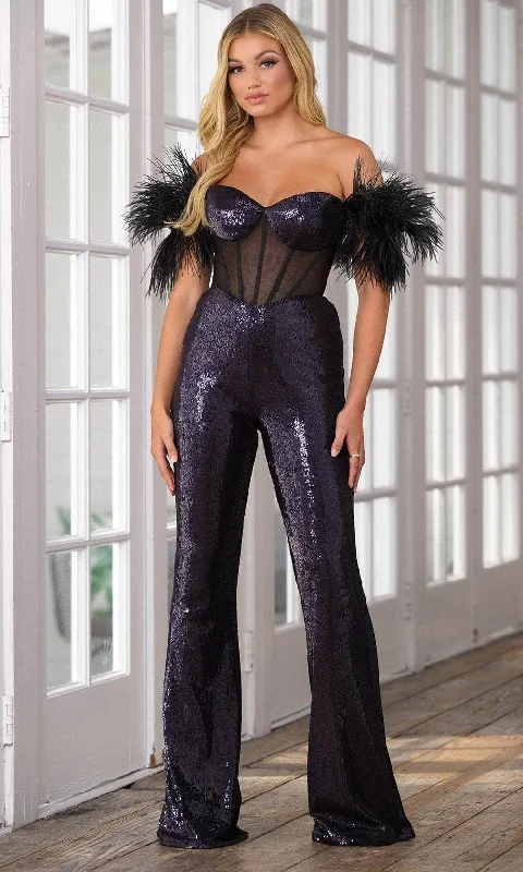 Ava Presley 39577 - Illusion Corset Jumpsuit