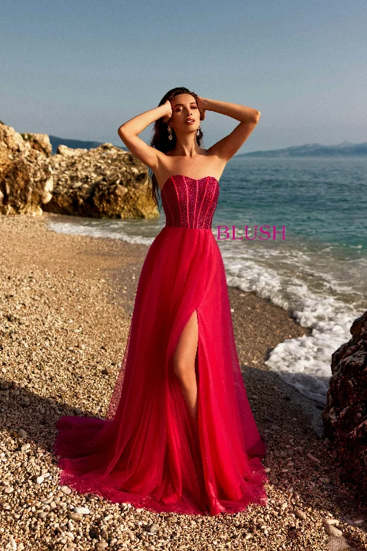 Blush by Alexia Designs 12133 - Beaded Corset Prom Gown