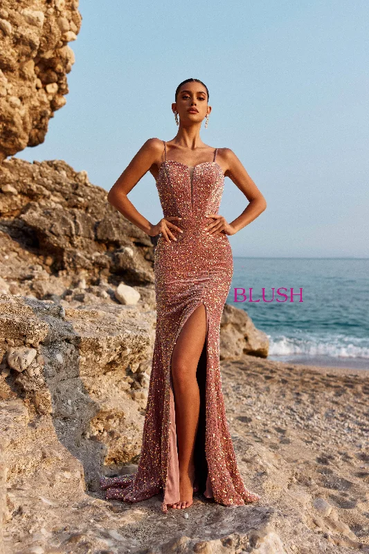 Blush by Alexia Designs 12167 - Sleeveless Corset Prom Gown