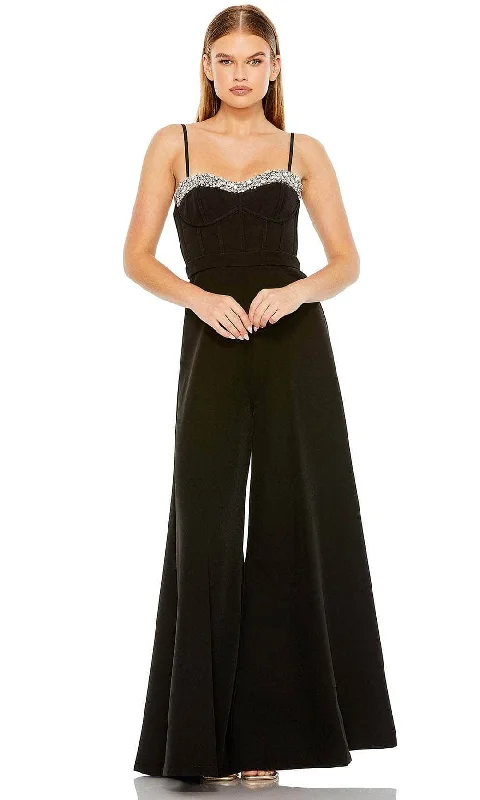 Ieena Duggal 11765 - Embellished Flared Jumpsuit