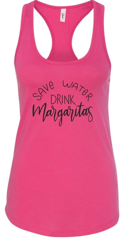 Save Water Drink Margaritas Summer Graphic Tank