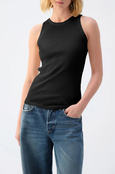 AMO Swoon Tank in Black