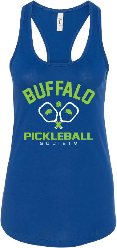 Buffalo Pickleball Society - Royal Ladies Racerback Tank