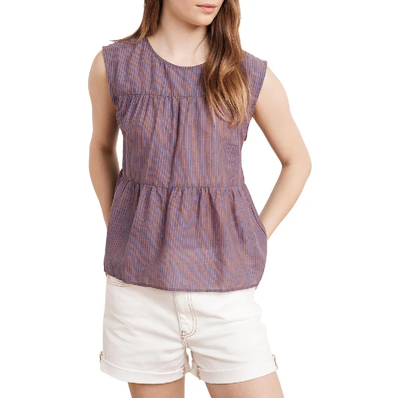 Juniors Womens Striped Boho Tank Top