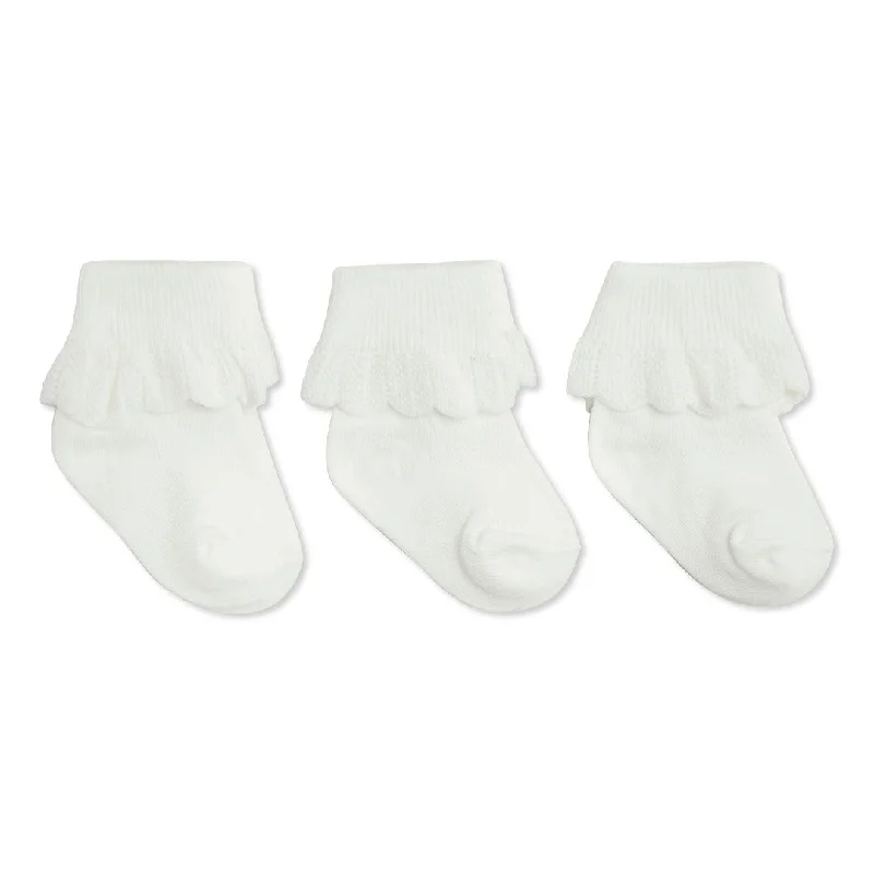 Konges Slojd 3-Pack Lace Socks - Optic White