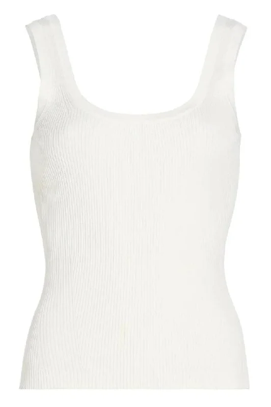 Ribbed Scoop Neck Tank